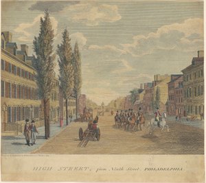 High Street, Ninth Street, Philadelphia tekijältä William Russell Birch