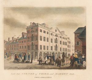 Third Streetin ja Market Streetin kaakkoiskulma tekijältä William Russell Birch