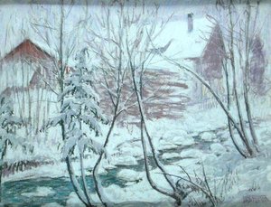 Chalets in the Snow (pastelli laivalla)