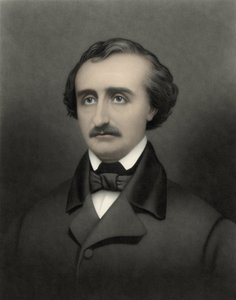 Muotokuva Edgar Allan Poesta (1809-1849), yhdysvaltalaisesta kirjailijasta.