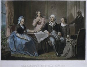 Washington ja hänen perheensä tekijältä William Sartain
