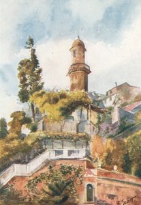 Kulma Genovassa (värilitografia)