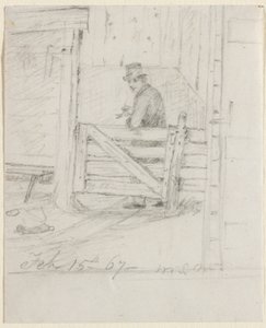 Lepää aidalla tekijältä William Sidney Mount