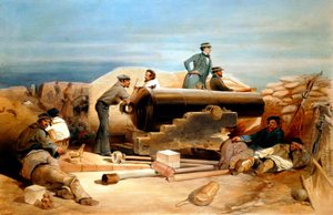 "Hiljainen päivä timanttipatterissa - muotokuva 68-naulaisesta Lancasterista", Krimin sota 1855-1856