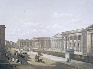 British Museum, Holborn, Lontoo, 1852 tekijältä William Simpson