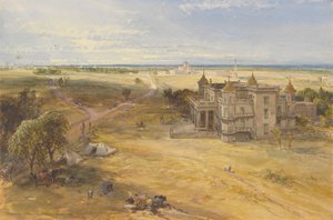 Dilkoosha, Lucknow in the Distance tekijältä William Simpson