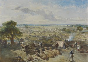 Kenraalikuvernöörin ja ylipäällikön leiri Jalandharissa, 1. helmikuuta 1860