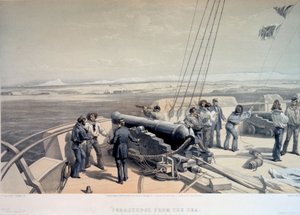 Näkymä Sevastopoliin mereltä, 1855.