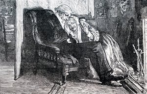 Vanhempi pariskunta. Kirjailija William Small (1843-1929) englantilainen kuvittaja. 1880 (kaiverrus) tekijältä William Small