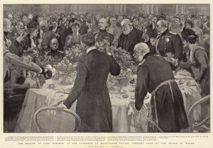 Lord Robertsin terveys Buckinghamin palatsin lounaalla, jota johtaa Walesin prinssi