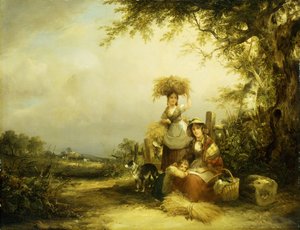 The Gleaners - Shirley, Hants, tekijältä William Snr. Shayer