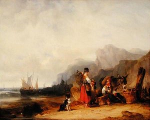 The Prawn Fishers, n. 1835 (öljy kankaalle)