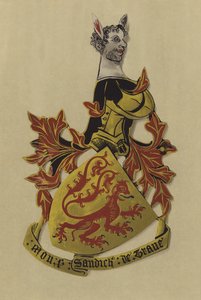 Sir Bermond Arnaud de Preissac, sudan de la Trau, 1380-post 1384 (chromolitho)