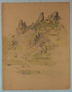 Calenfellsin linna lähellä Kirniä, Saksa tekijältä William Stanley Haseltine