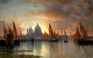 Santa Maria della Salute, Auringonlasku, 1870-85.