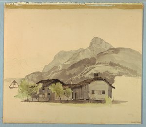Maisematutkimus, Brunnen, Sveitsi tekijältä William Stanley Haseltine