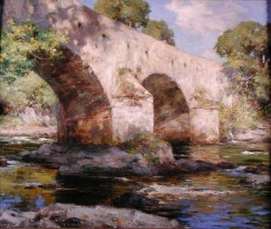 Bridge of Dee, Galloway, Summer (öljy kankaalle)