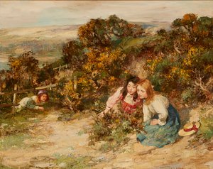 The Treasure-Hunt (öljy kankaalle)