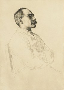 Rudyard Kiplingin muotokuva 1865-1936. tekijältä William Strang