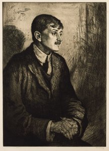 Runoilija John Masefieldin muotokuva 1878-1967. tekijältä William Strang