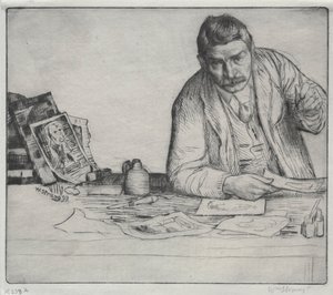 Omakuva - Etcher, 1897. tekijältä William Strang