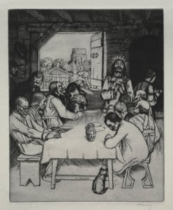 Viimeinen ehtoollinen, 1889. tekijältä William Strang