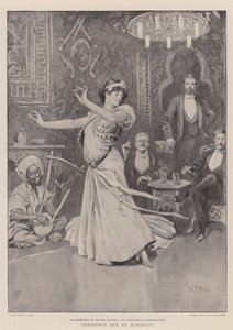 Jouluaatto Damaskoksessa (litho) tekijältä William T. Maud