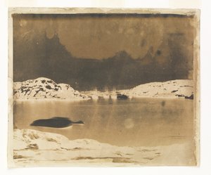 Näkymä lahden poikki kohti kapteeni Belcherin komennossa olevia Franklinin etsintäaluksia. tekijältä William Thomas Domville