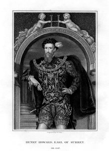 Henry Howard, Earl of Surrey, englantilainen aristokraatti ja runoilija, 1829.