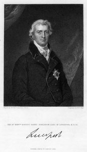 Robert Jenkinson, Liverpoolin toinen jaarli, brittiläinen poliitikko ja pääministeri, 1835.