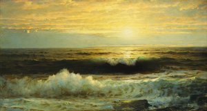 Alhainen oranssi auringonlasku, 1897