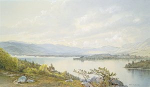 Squamjärvi ja Sandwichvuoret tekijältä William Trost Richards