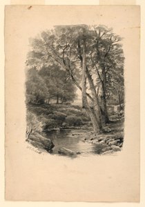 Uima-allas metsässä tekijältä William Trost Richards