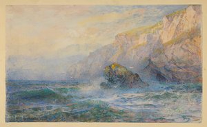 Opiskelu "At Icart Point, Guernsey" jälkeen tekijältä William Trost Richards
