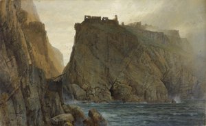 Tintagel Cornwallin rannikolla tekijältä William Trost Richards