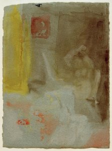 Makuuhuone, jossa on nainen alastonkuva tekijältä Joseph Mallord William Turner