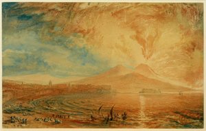 Napolinlahti (Vesuvius Angry) tekijältä Joseph Mallord William Turner