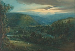 Dawn in the Valleys of Devon, 1832. tekijältä Joseph Mallord William Turner