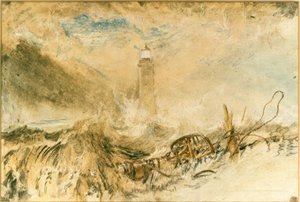 Eddystonen majakka Plymouthin edustalla tekijältä Joseph Mallord William Turner