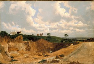Sorakuoppa Shotover Hillillä, lähellä Oxfordia, vuodelta 1818 tekijältä Joseph Mallord William Turner