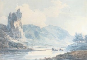 Ilam Rock, Dovedale, Staffordshire tekijältä Joseph Mallord William Turner