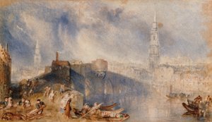 Inverness, Ness-joen toiselta puolelta tekijältä Joseph Mallord William Turner