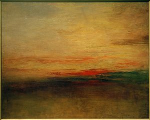 Auringonlasku(?) tekijältä Joseph Mallord William Turner