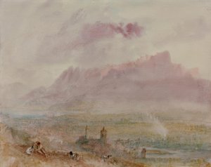 Thunin kaupunki ja järvi tekijältä Joseph Mallord William Turner