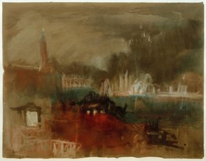 Venetsia: Ilotulitus Mololla tekijältä Joseph Mallord William Turner
