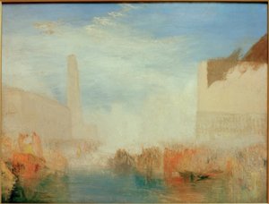 Venetsia: Piazetta ja Dogen vihkimisen seremonia tekijältä Joseph Mallord William Turner