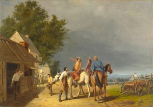 Ensimmäiset uutiset Lexingtonin taistelusta, 1847