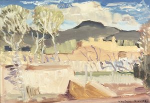Taos (öljyä aluksella) tekijältä William Victor Higgins