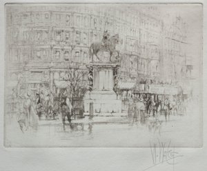 Charing Cross: Kaarle I:n patsas tekijältä William Walcot