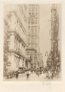 Lower Broadway, New Yorkin keskusta tekijältä William Walcot